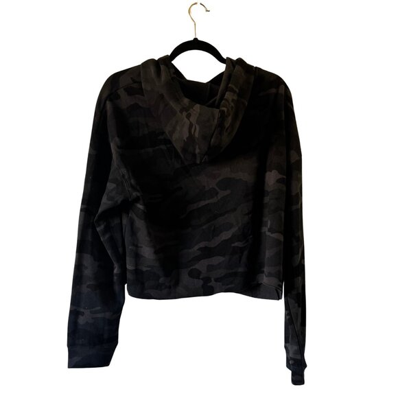 NEW HOTWORX BLACK/ORANGE CAMO CROPPED HOODIE - Picture 2 of 2